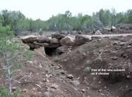 Severe erosion damage on a ranch road